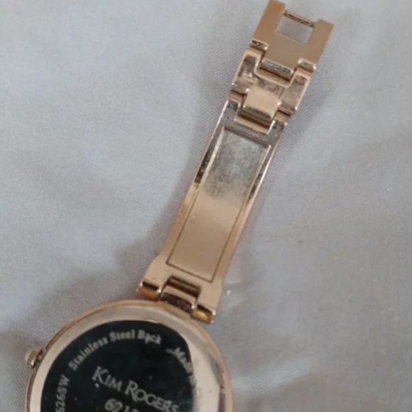 Kim Rogers black and gold bracelet watch timepiece love screw model 62136 - Picture 5 of 7